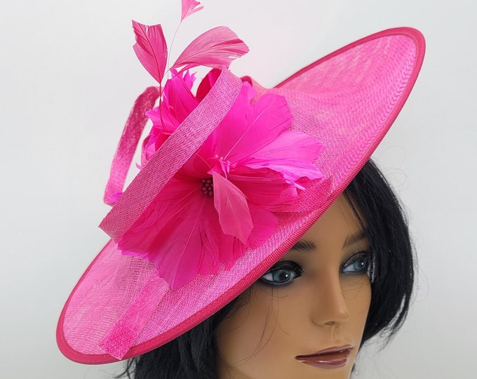 Fuschia/Hot Pink Fascinator