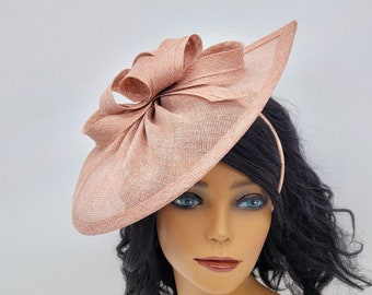 Blush Kentucky Derby Fascinator - Hochzeitshut, Royal Ascot, Rennhut, Teeparty Hut, Brauthut, Kirchenhut Crownjewel