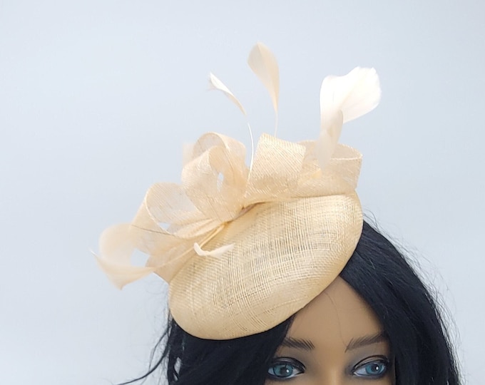 Champagne Fascinator Hat