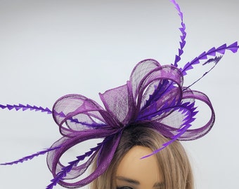 Purple Fascinator Hat