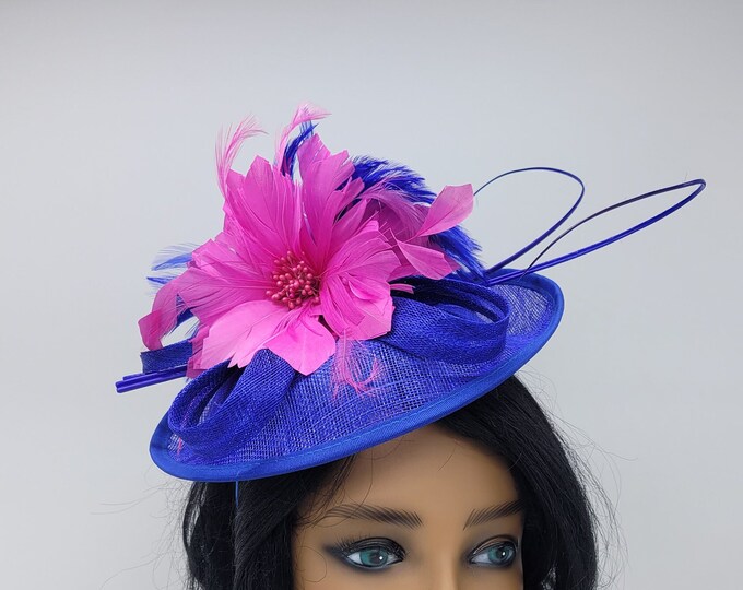 Royal Blue Fascinator