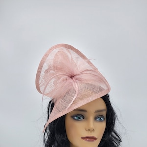 Blush Kentucky Derby Fascinator Hat - Heather Pink, Race Hat, Tea Party Hat, Church Hat, Easter Hat