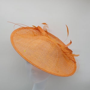 Orange Kentucky Derby Hats - Wedding Fascinator, Race Hat, Church, Tea Party Hats