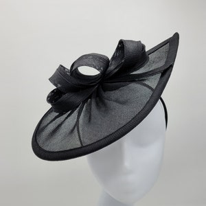 Black Kentucky Derby Hat- Black Wedding Hat, Costume Hats, Vintage Hats