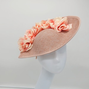 Blush Pale Pink Fascinator - Wedding Hat, Kentucky Derby Hat, Race Hat, Tea Party Hat, Church Hat, Easter Hat