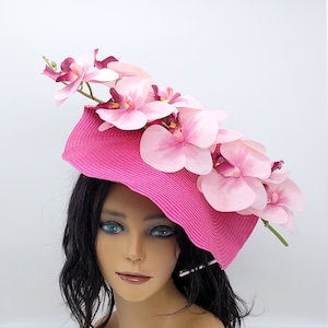 Hot Pink Kentucky Derby Fascinator- Wedding Hat, Kentucky Derby Hat, Race Hat, Tea Party Hat, Bridal Hat, Fuschia Hat, Fancy Hat