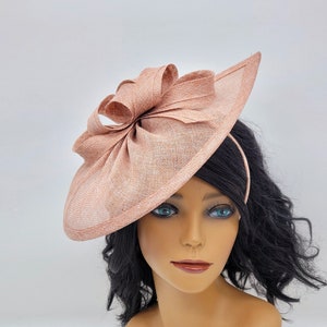 Blush Kentucky Derby Fascinator - Wedding Hat, Royal Ascot, Race Hat, Tea Party Hat, Bridal Hat, Church Hat Crownjewell