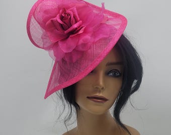 Hot Pink Fascinator Hat