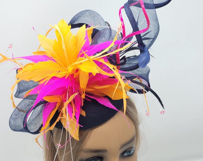 Royal Blue Fascinator Hat