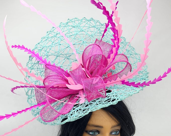 Turquoise Blue Fascinator Hat