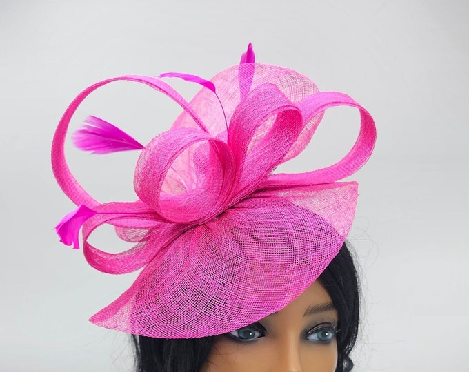 Hot Pink Fascinator Hat