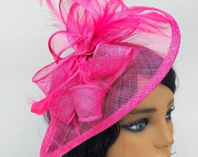 Hot Pink Fascinator Hat
