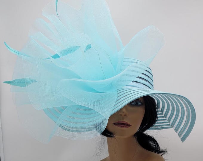 Turquoise Blue Fascinator Hat