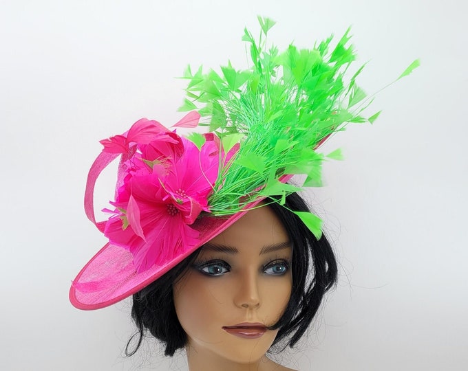 Fuschia/Hot Pink Fascinator