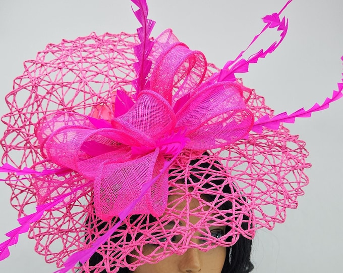 Fuschia/Hot Pink Fascinator