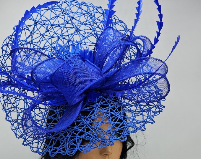 Royal Blue Fascinator