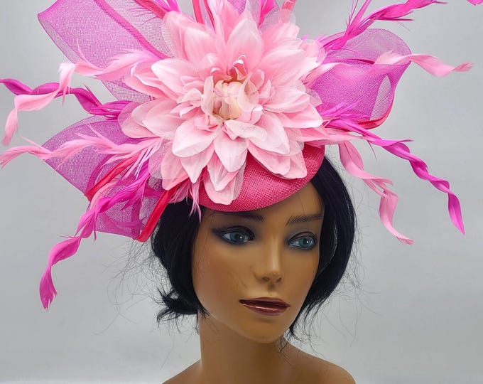 Hot Pink Fascinator Hat