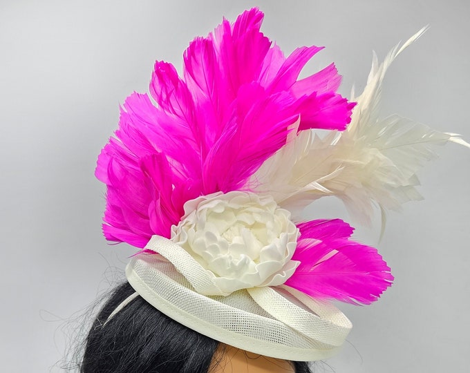 Fuschia/Hot Pink Fascinator