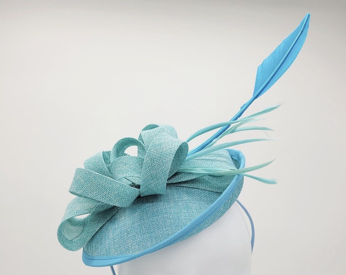 Turquoise Blue Fascinator Hat