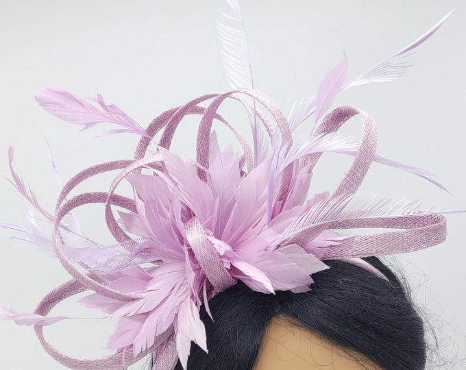 Lilac/Lavender Kentucky Derby Fascinator - Lavender Wedding Hat , Race Hat, Bridal Shower, Church Hat, Easter Hat