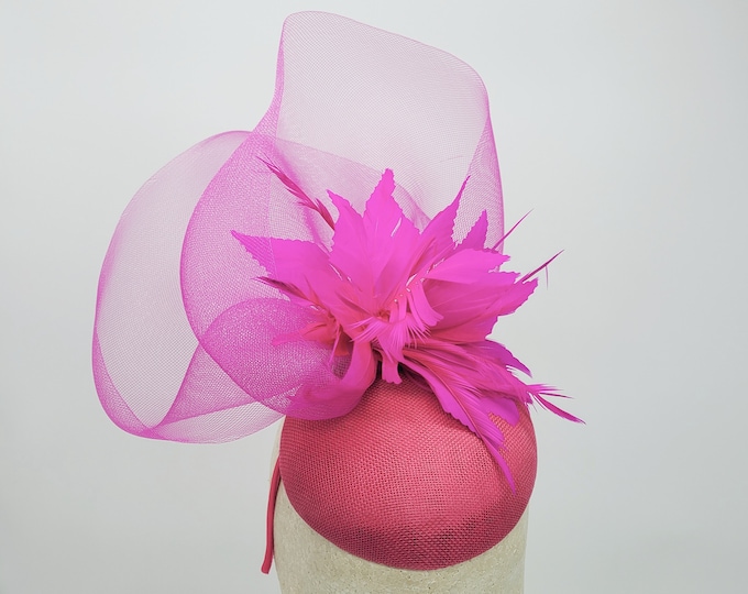 Hot Pink Fascinator Hat