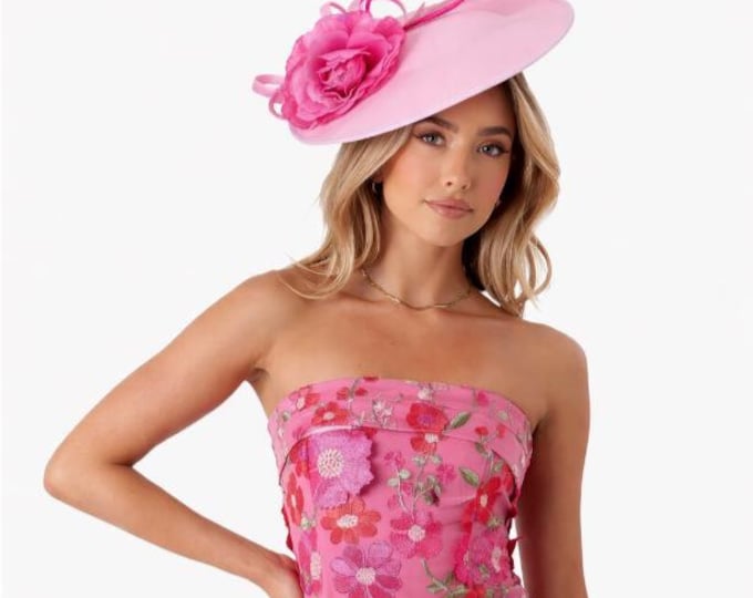 Pink Fascinator Hat
