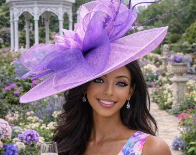 Hot Pink Fuchsia Fascinator Hat