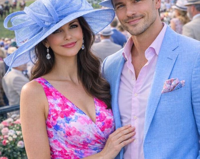Light Blue Kentucky Derby Full Hat