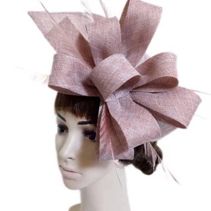Blush Kentucky Derby Fascinator - Wedding Hat, Royal Ascot, Race Hat, Tea Party Hat, Bridal Hat, Church Hat Crownjewell