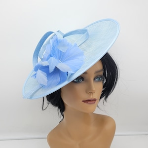 Light Blue Kentucky Derby Fascinator- Wedding Hat, Kentucky Derby Hat, Race Hat, Bridal Hat, Church Hat, Easter Hat
