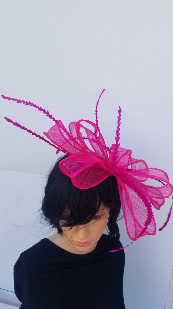 pink fascinator hat
