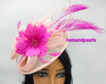 Hot Pink Fascinator Hat