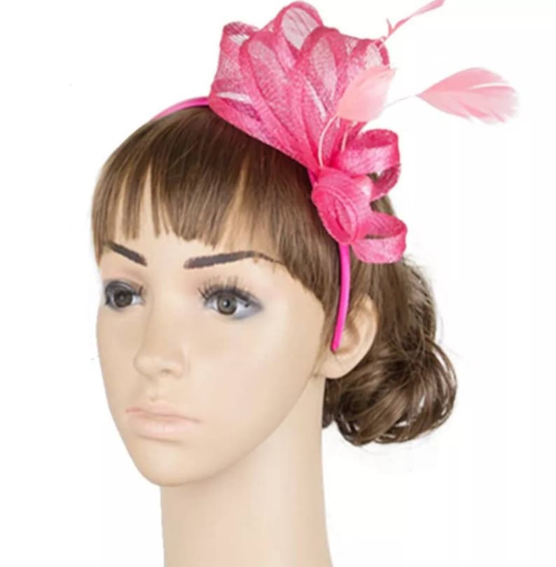Kentucky Derby Bridesmaids Hat Tea Ascot Race Melbourne Race Cocktail Party Kate Middleton Crownjewell Silver Gray Fascinator