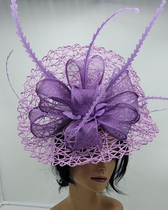 Lilac Lavender Kentucky Derby Fascinator: Lavender Wedding  display picture 3
