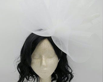 White Wedding Hat, Kentucky Derby Hat, Baptism Hat, Race Harry, Easter Hat, Floral