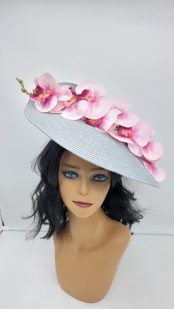 Silver and store pink wedding hats