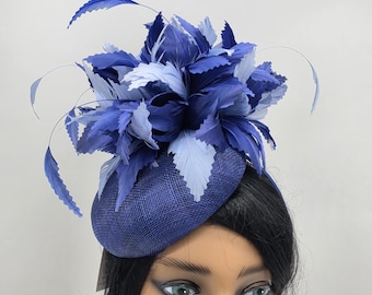 Blue and Pink Kentucky Derby  Hat -  Church Hat