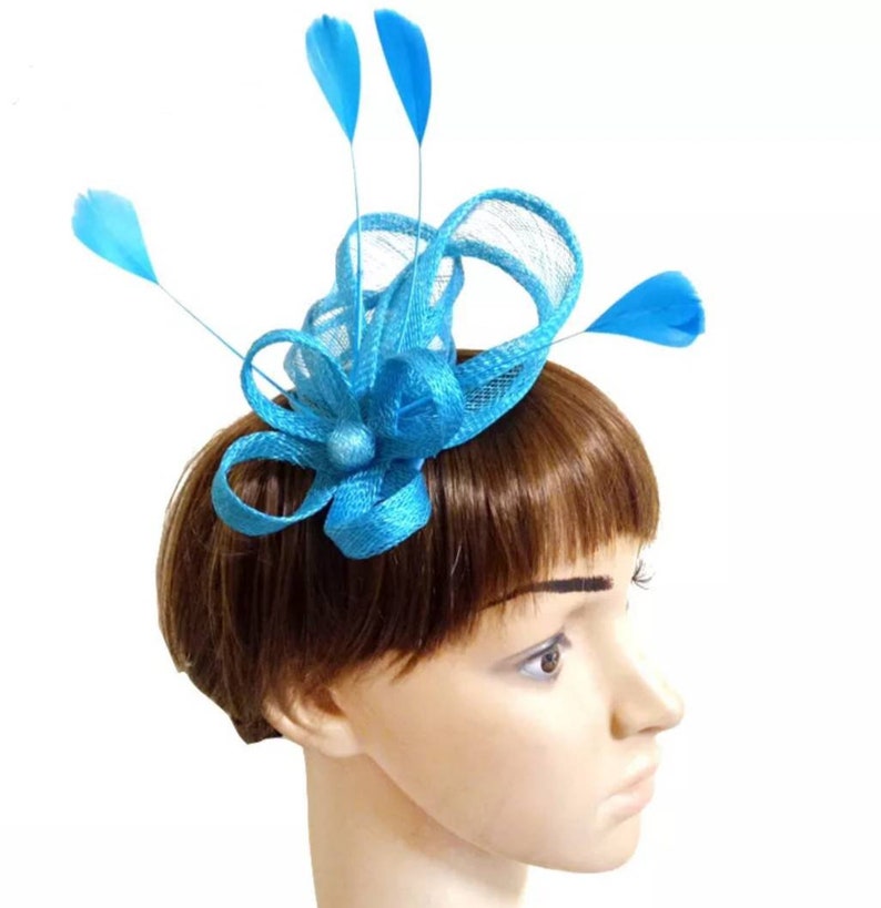 Kentucky Derby Bridesmaids Hat Tea Ascot Race Melbourne Race Cocktail Party Kate Middleton Crownjewell Silver Gray Fascinator