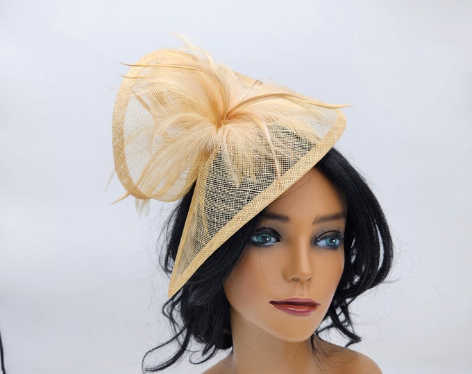 Gold Fascinator Hat