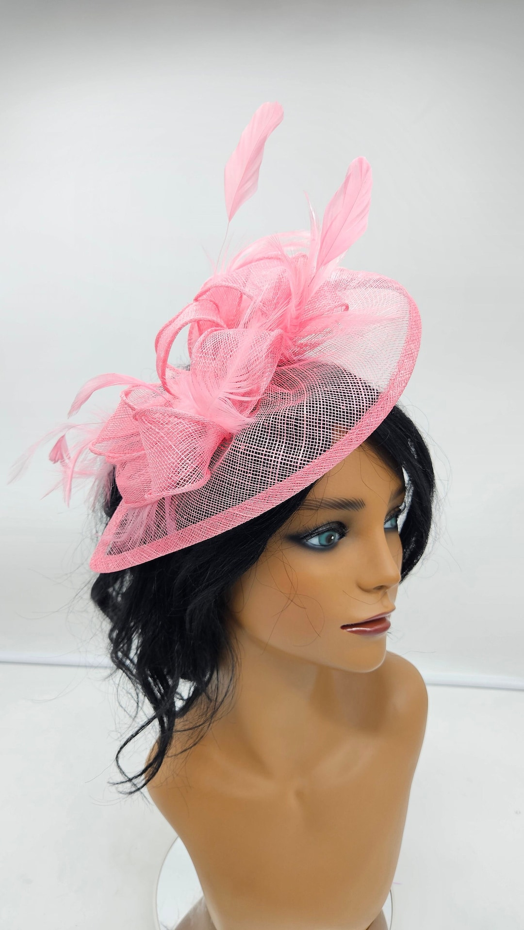 Pink Kentucky Derby Fascinator: Feathered Tea Party Hat - Etsy