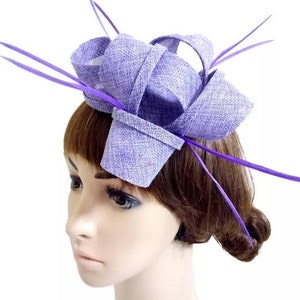 Lavender Fascinator Hat -Lilac Wedding Hat, Kentucky Derby Hat, Race Hat, Tea Party Hat, Bridal Hat, Church Hat, Bridesmaid Hat
