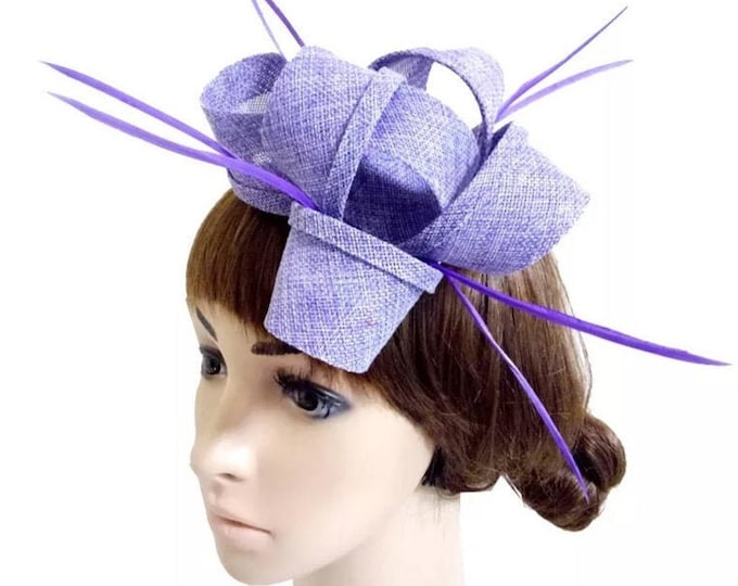 Purple Fascinator Hat