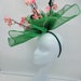 Green Kentucky Derby Hat, Green Fascinator, Mardi Gras, Race Hats, Church, Photoshoot, St Patrick's Day