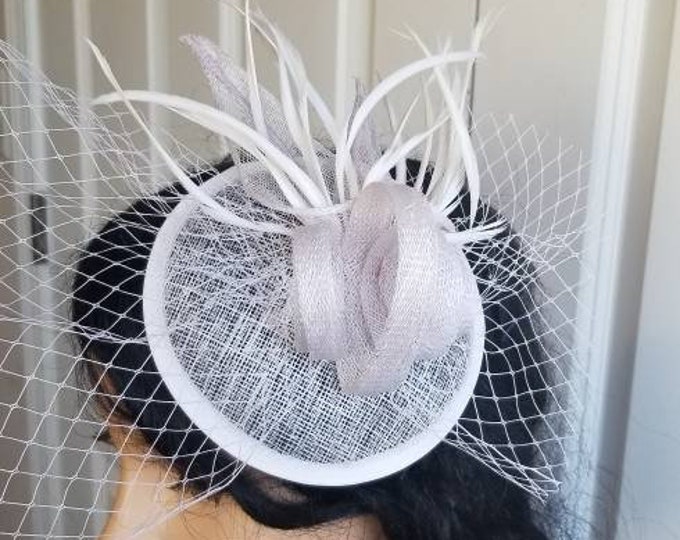 White Fascinator Hat