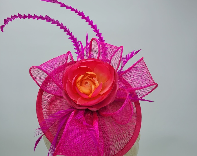 Fuschia/Hot Pink Fascinator