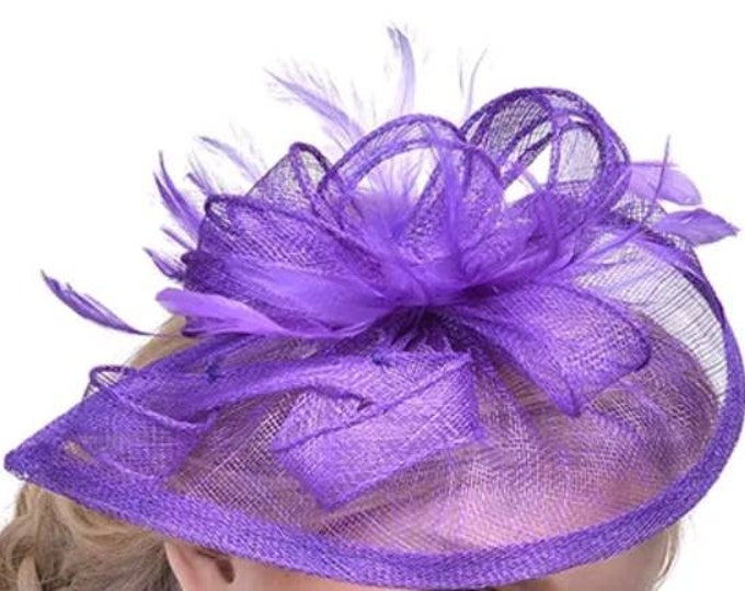 Purple Fascinator Hat