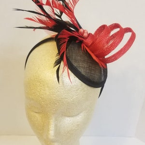 Roter Schmetterling Fascinator Hut – Stirnband Mit Monarch-Dekor Für Hochzeit, Festival, Karneval
