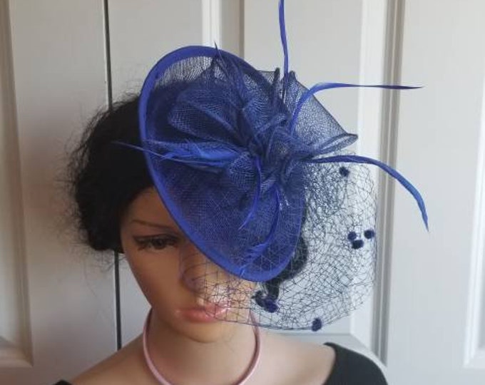 Royal Blue Fascinator Hat