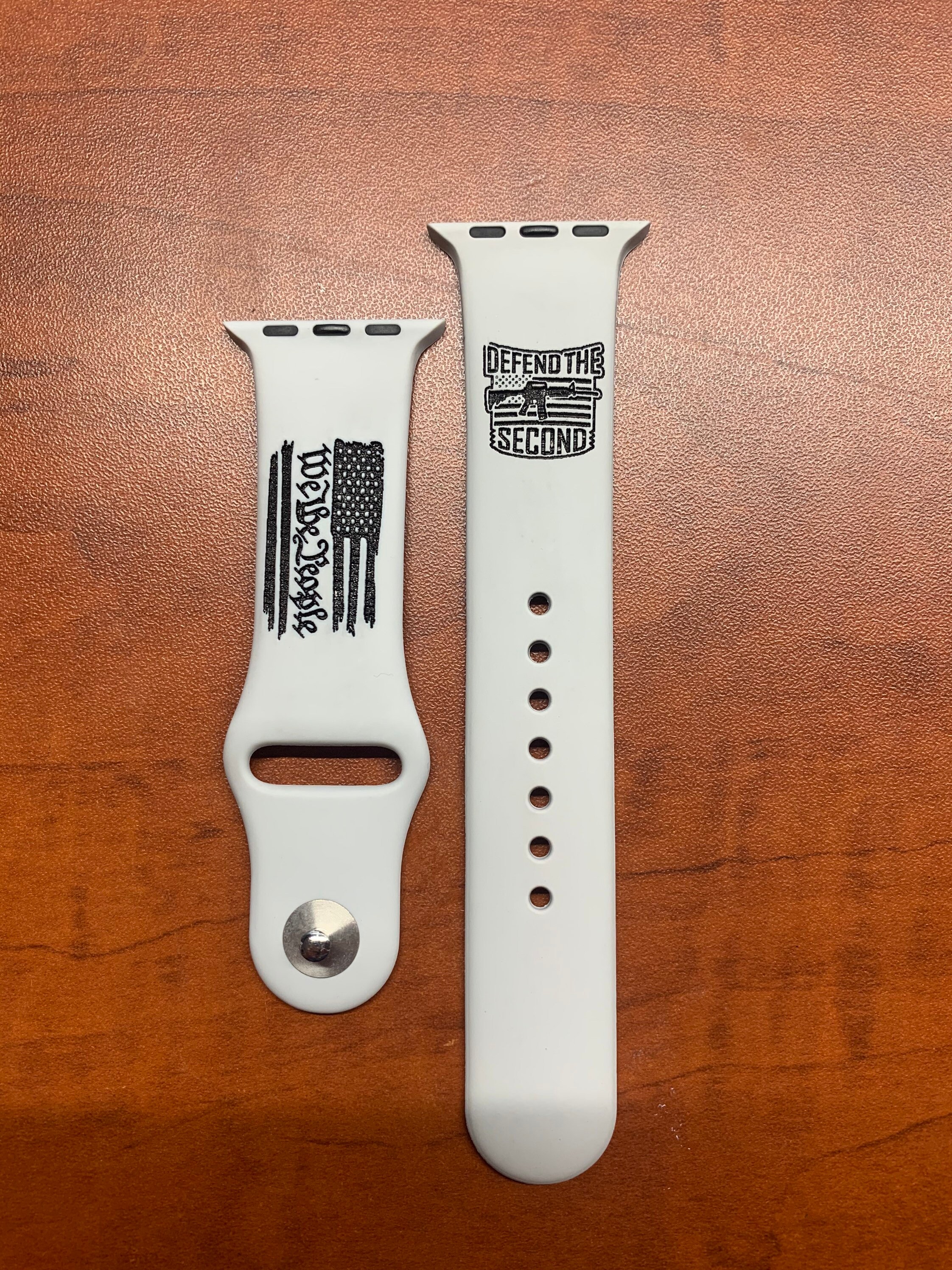 Defend the Second Laser engraved silicone watch band. Etsy
