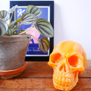 Skull Candle Halloween Gift Autumn Decor Spooky Home image 6